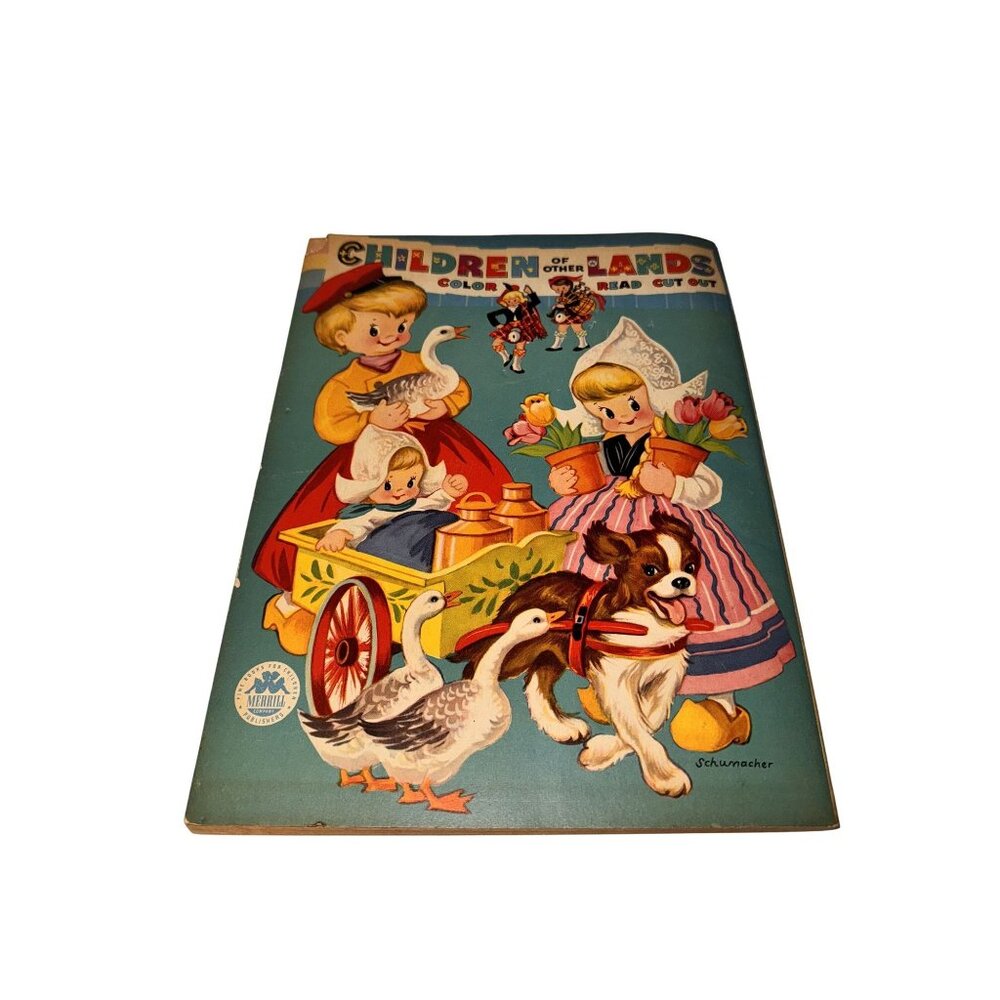 Vintage 1950s Children Of Other Lands Coloring & Activity Book By Whitman - Picture 9 of 16